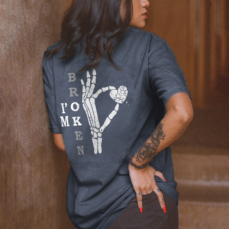 I'M Broken Printed T-shirt