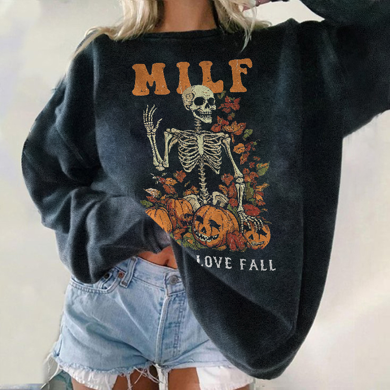 Milf Man I Love Fall Halloween Sweatshirt