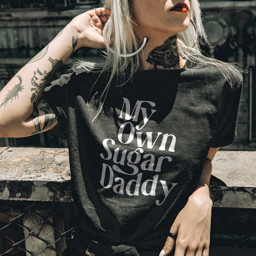 My Own Sugar Daddy Letters T-shirt