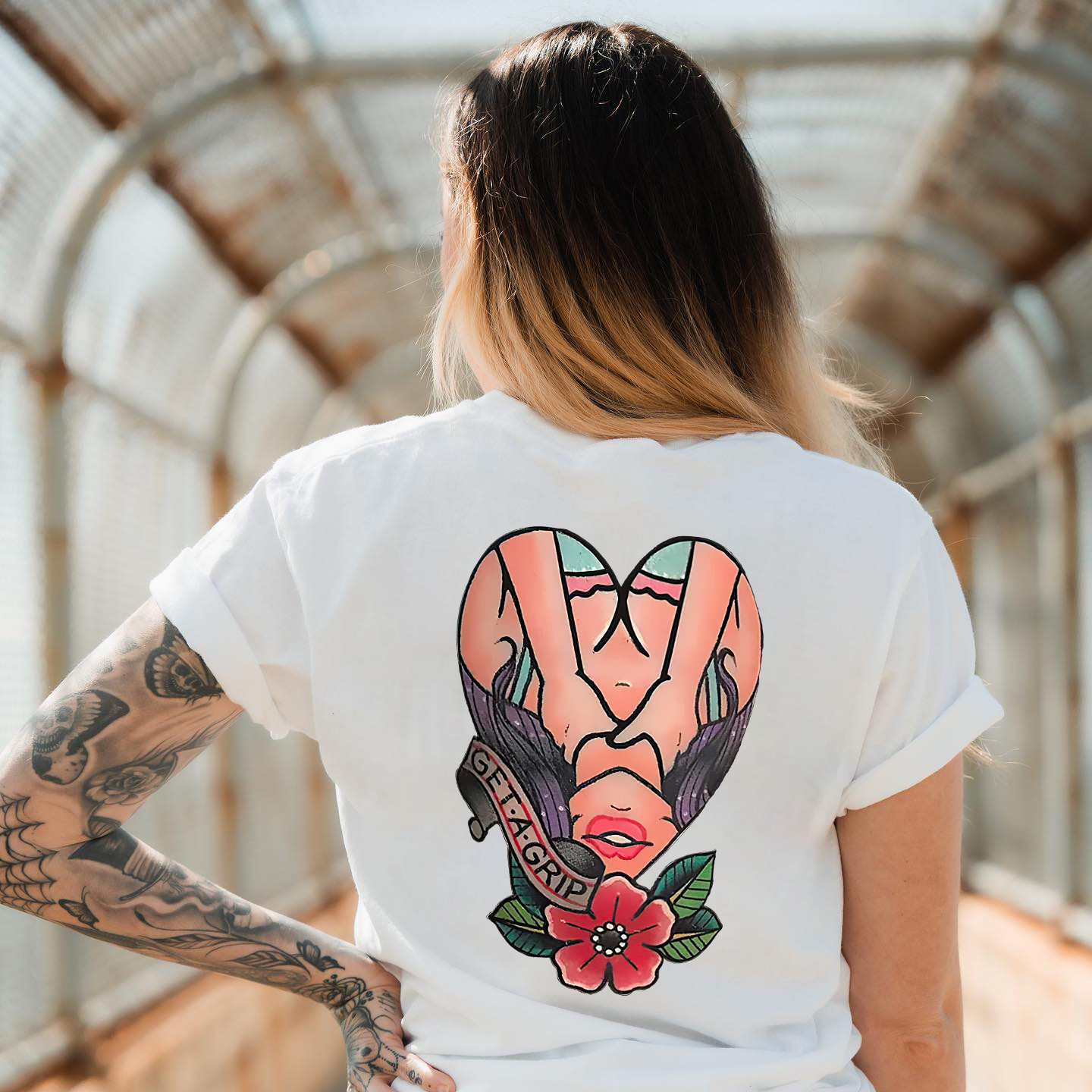 Get A Grip Print Women's T-shirt