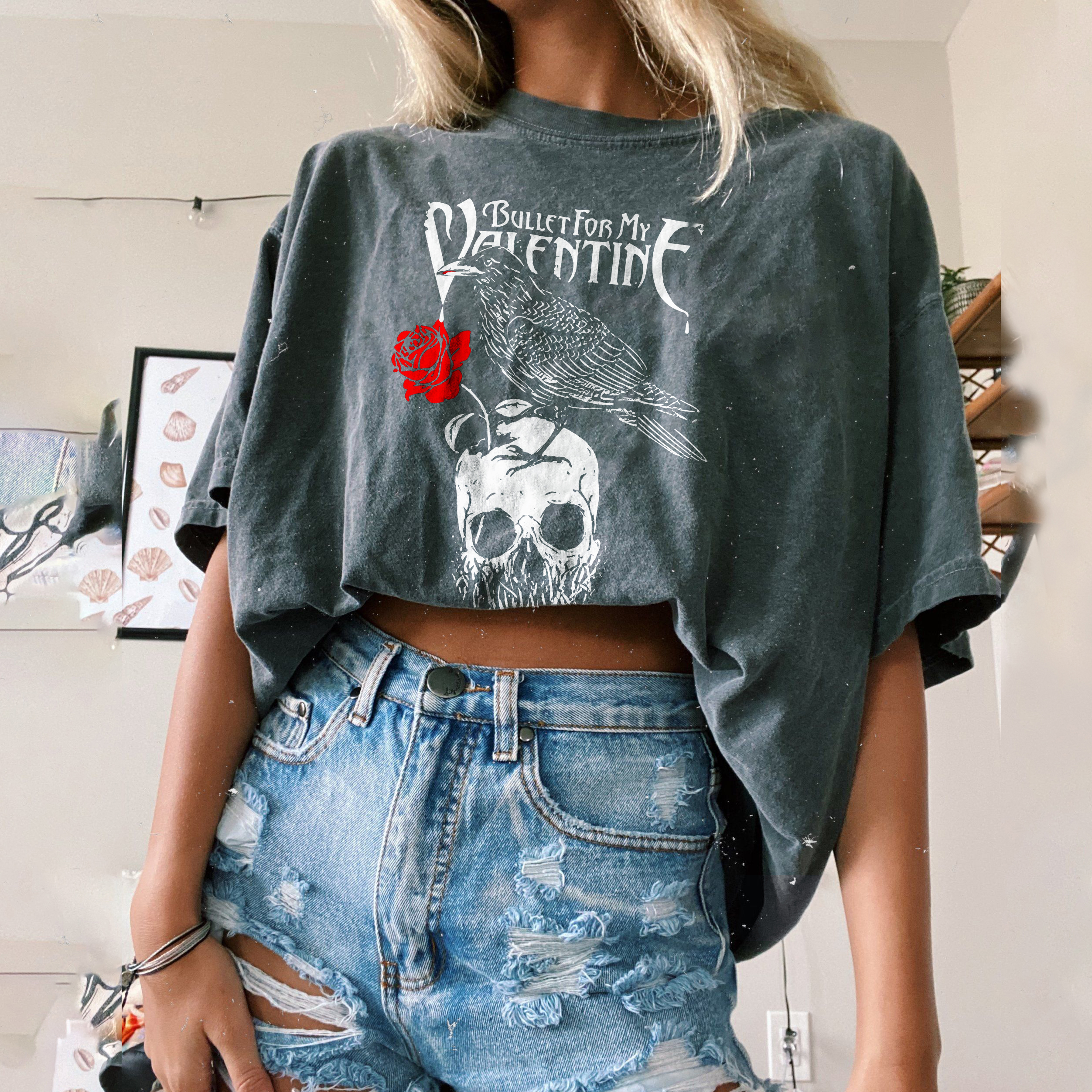 Bullet For My Valentine Red Rose T-shirt