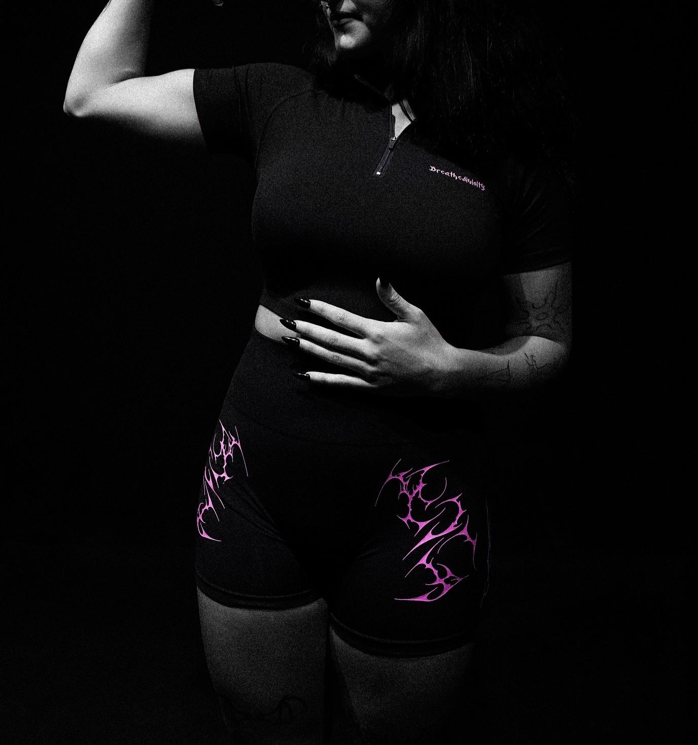 Rogue shortsleeved cropped Quarter Zip