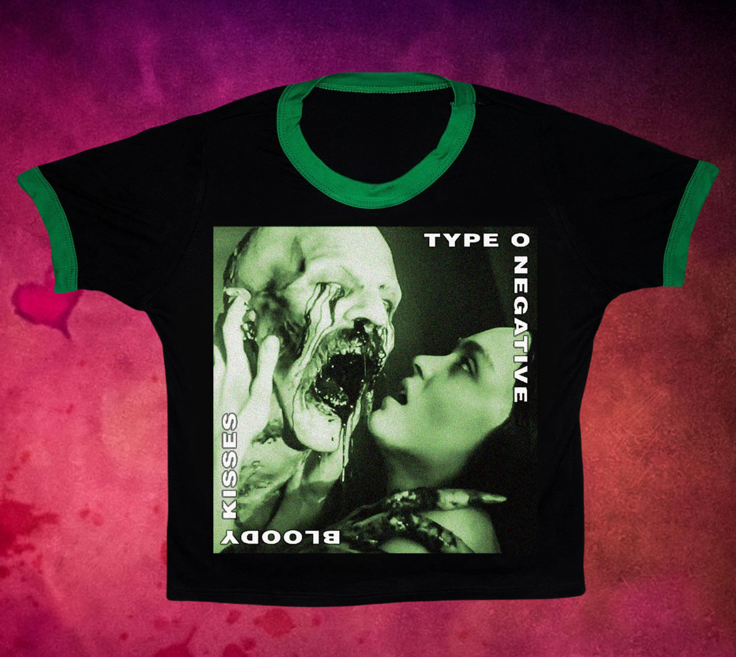 Bloody Kisses Crop Tee