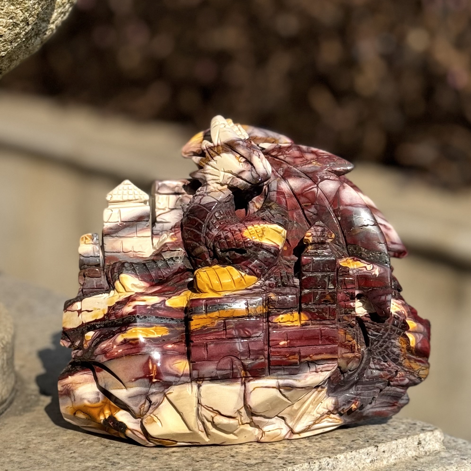 Enchanting Mookatie Dragon Handcrafted Figurine