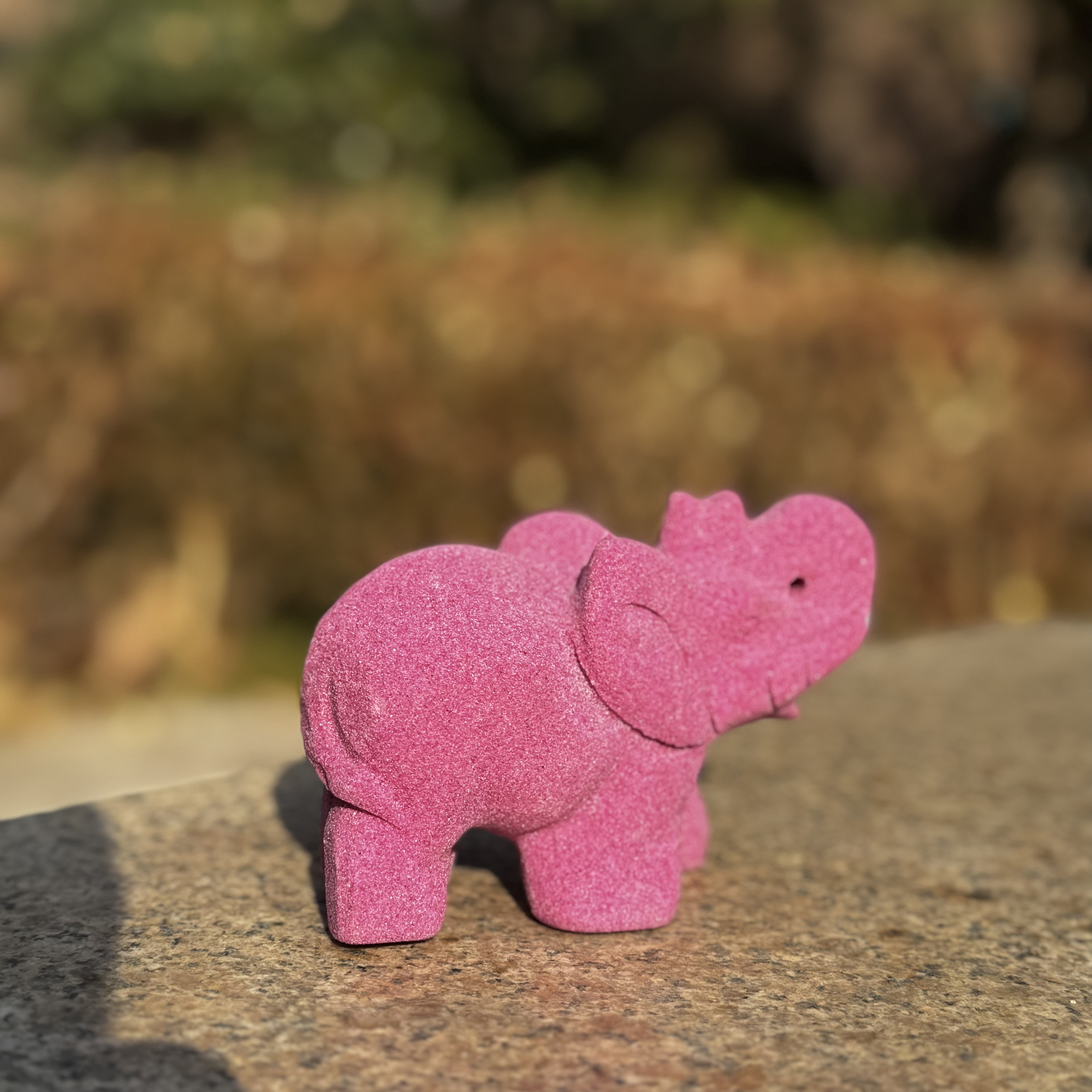 Ruby Elephant Carving