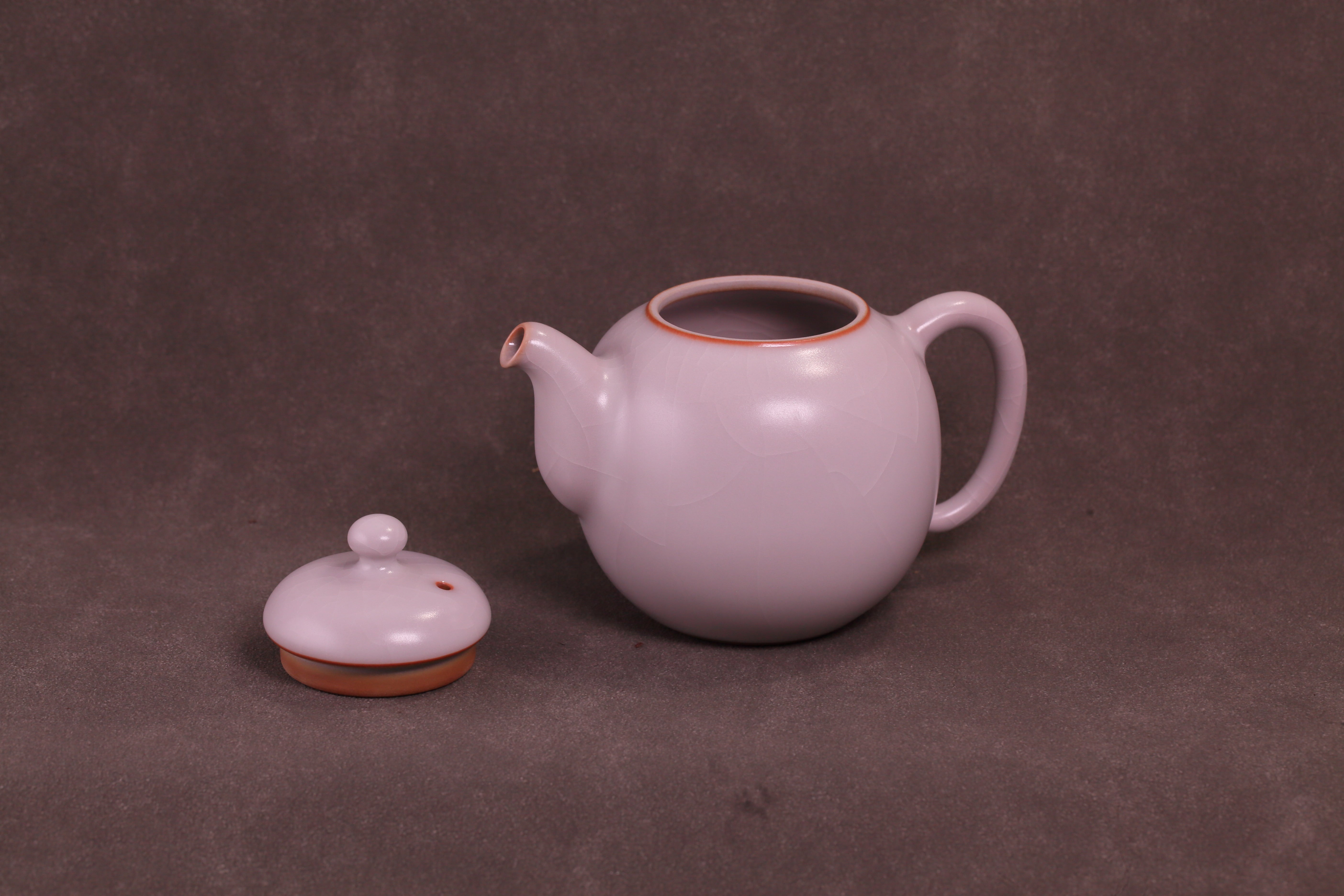 🫖汝窑·月白系列｜龙珠壶 限量预售