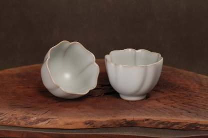 汝窑·天青系列｜荷口杯·对杯（约60ml）限量预售