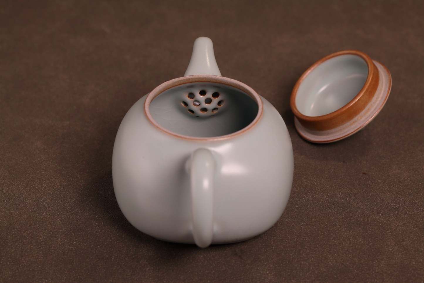 汝窑·天青系列｜天圆地方壶（190ml）限量预售