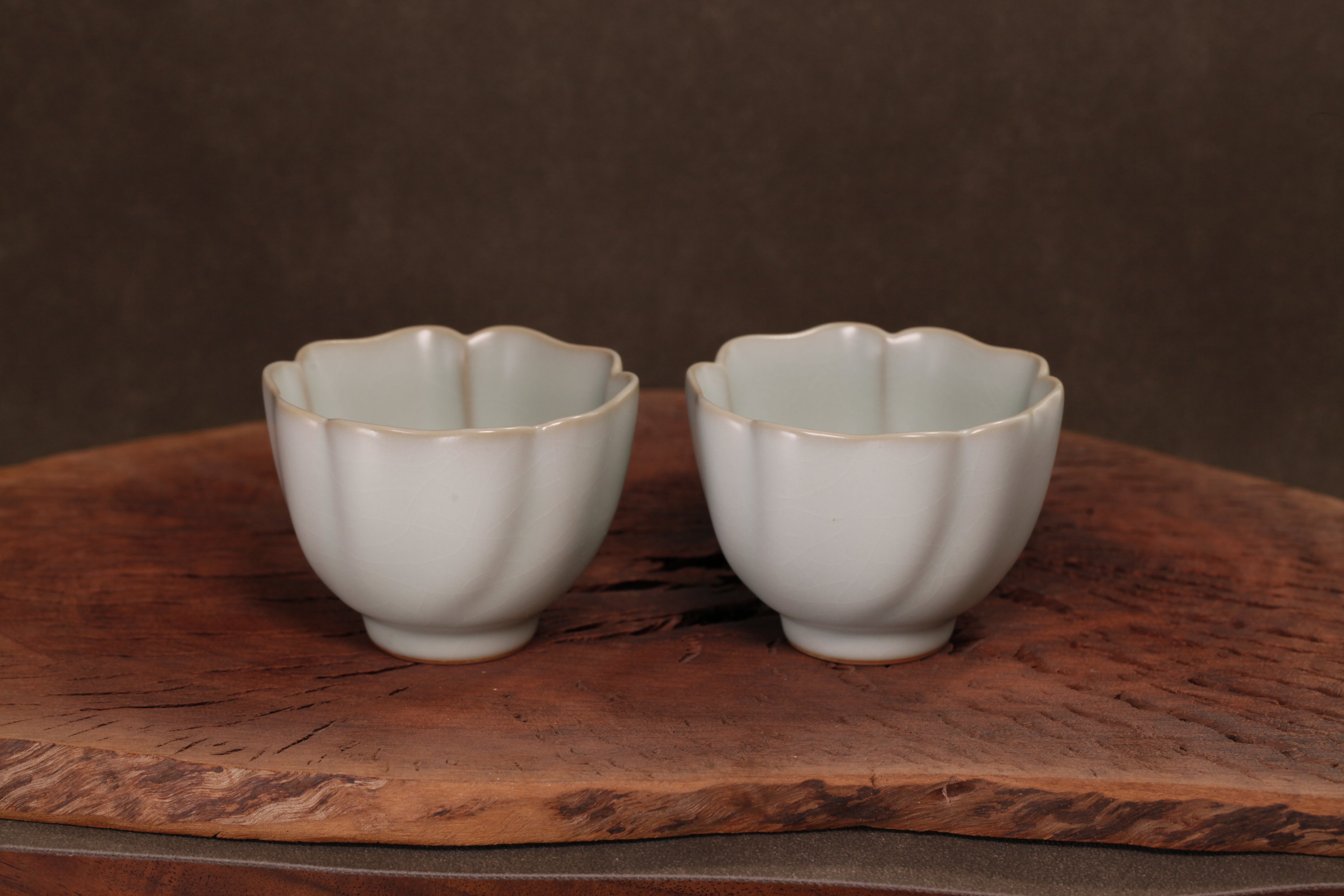 汝窑·天青系列｜荷口杯·对杯（约60ml）限量预售