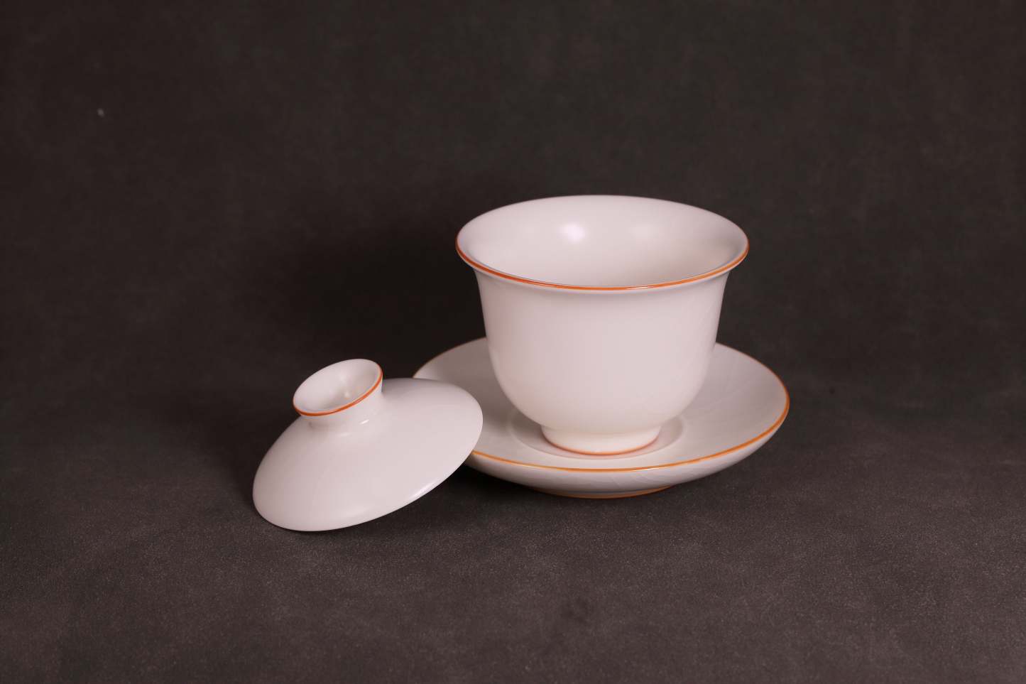 汝窑·玉白系列｜盖碗套装