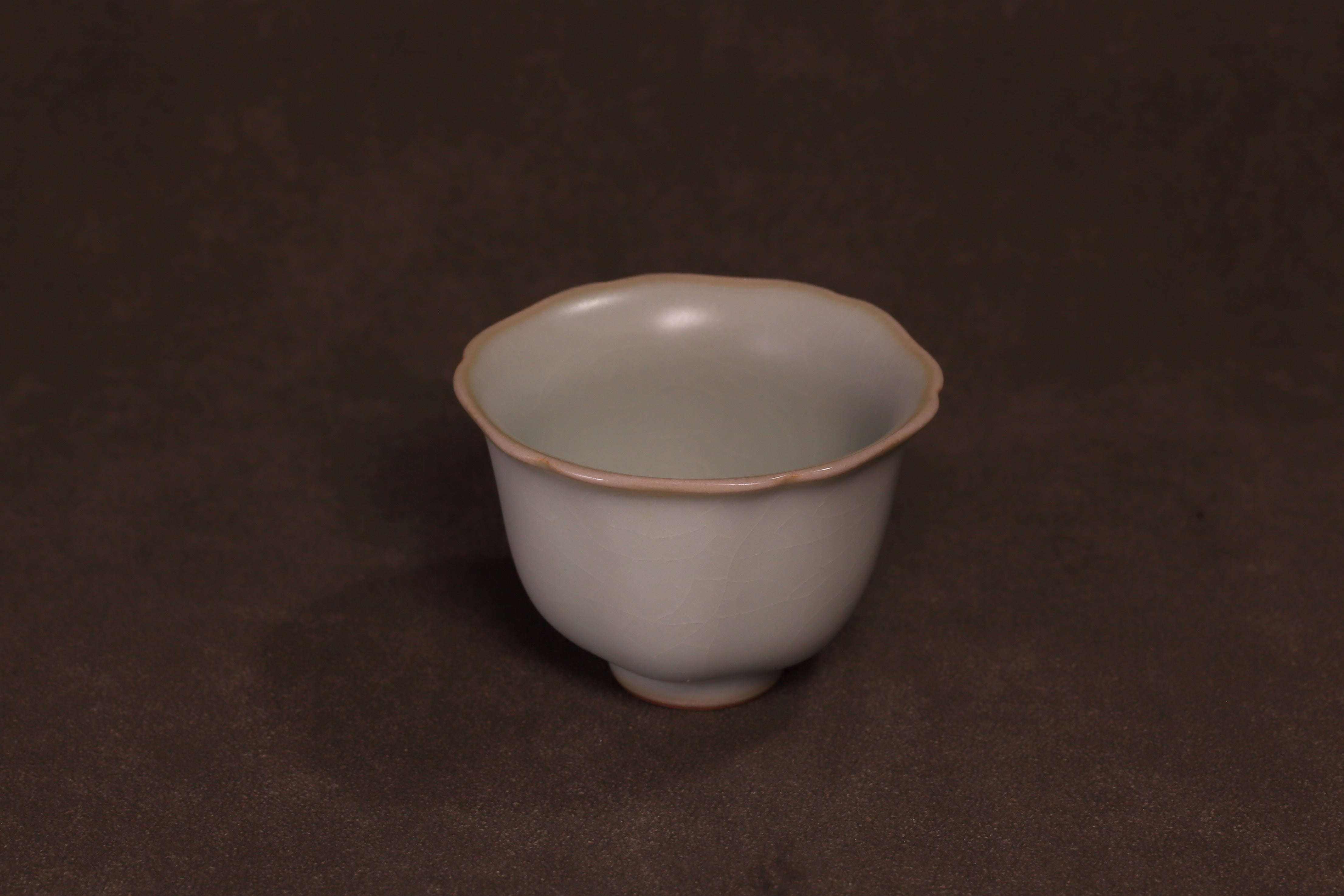 汝窑·天青系列｜葵口杯·对杯（约60ml）限量预售