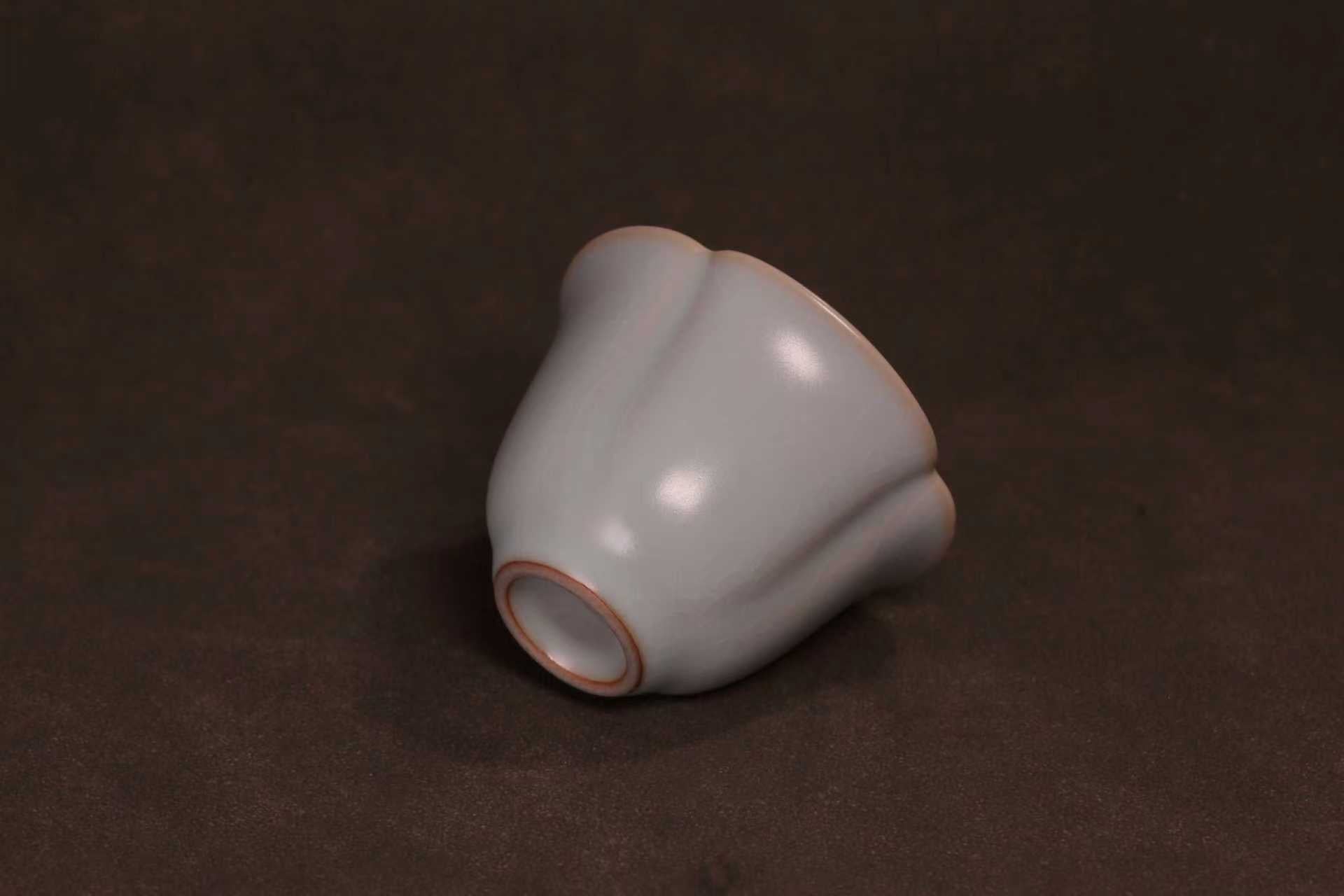 汝窑·天青系列｜四喜如意杯·对杯（60ml）限量预售