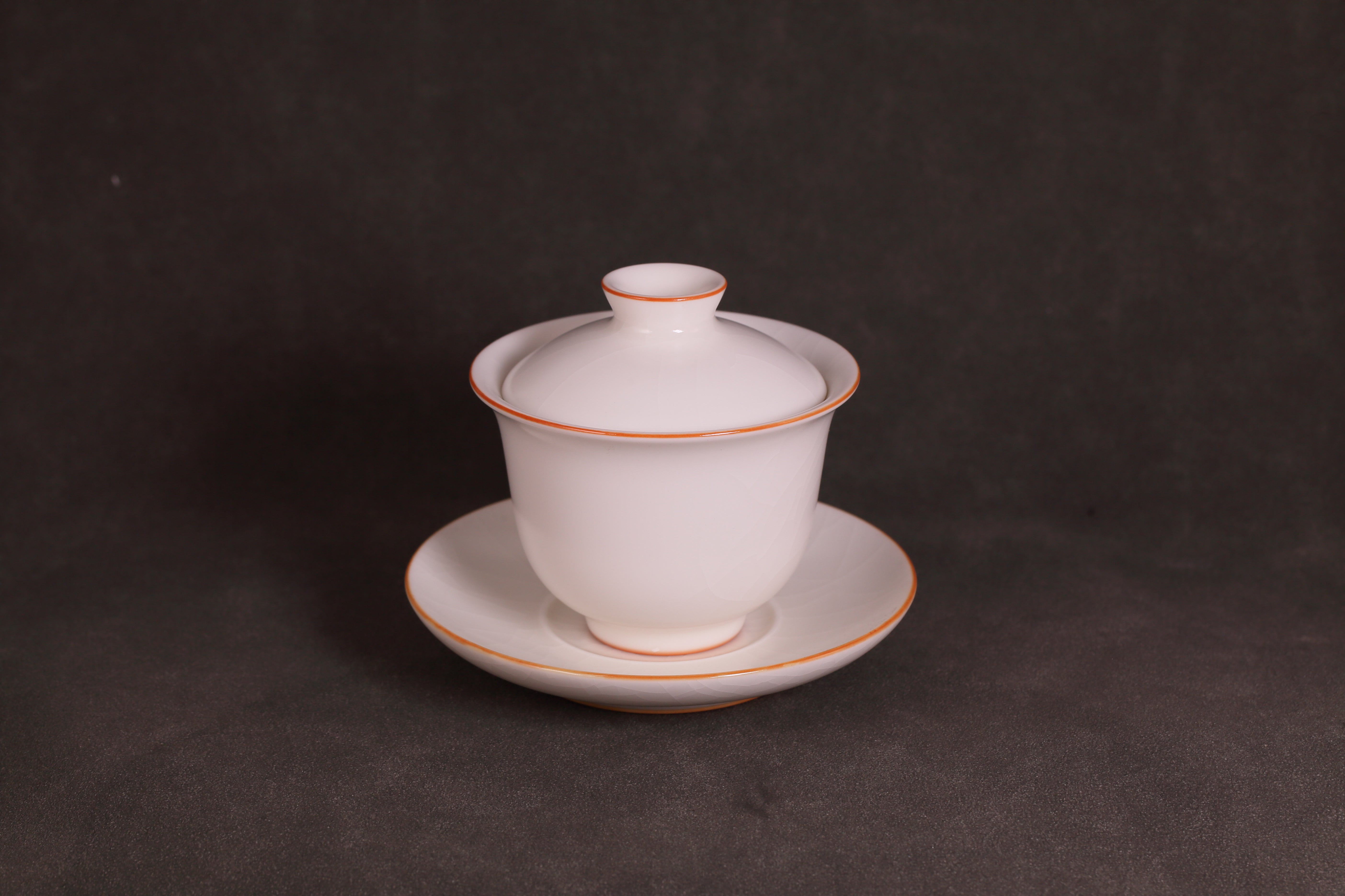 汝窑·玉白系列｜盖碗套装