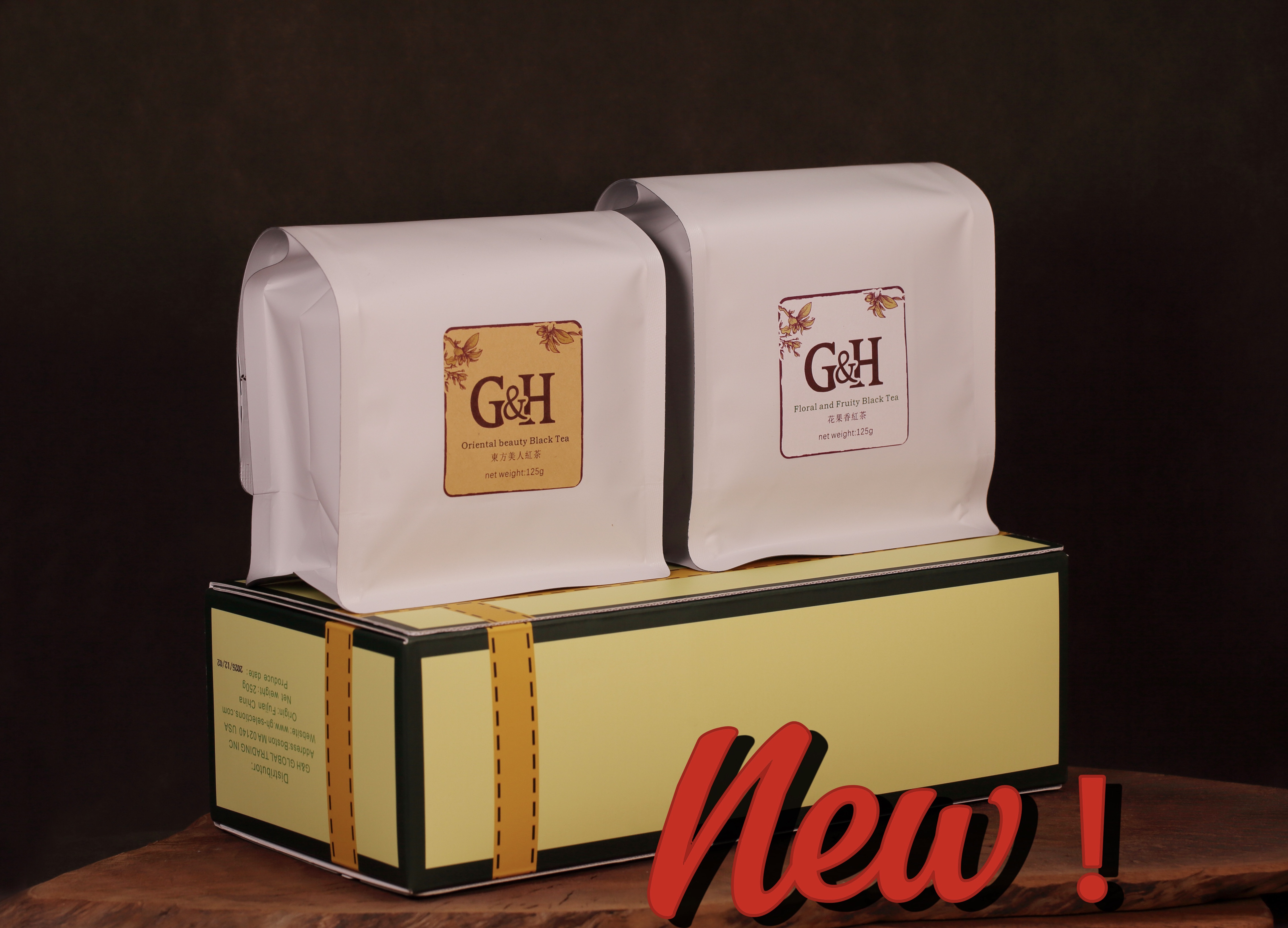 新茶买就送！红茶双盏｜东方美人红茶 × 花果香红茶（125g×2）