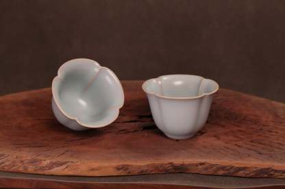 汝窑·天青系列｜四喜如意杯·对杯（60ml）限量预售