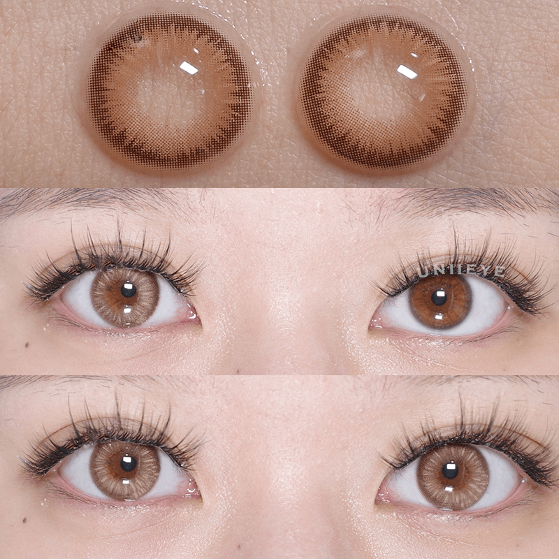 Uniieye Y2K Boho Brown Prescription Colored Contact Lenses