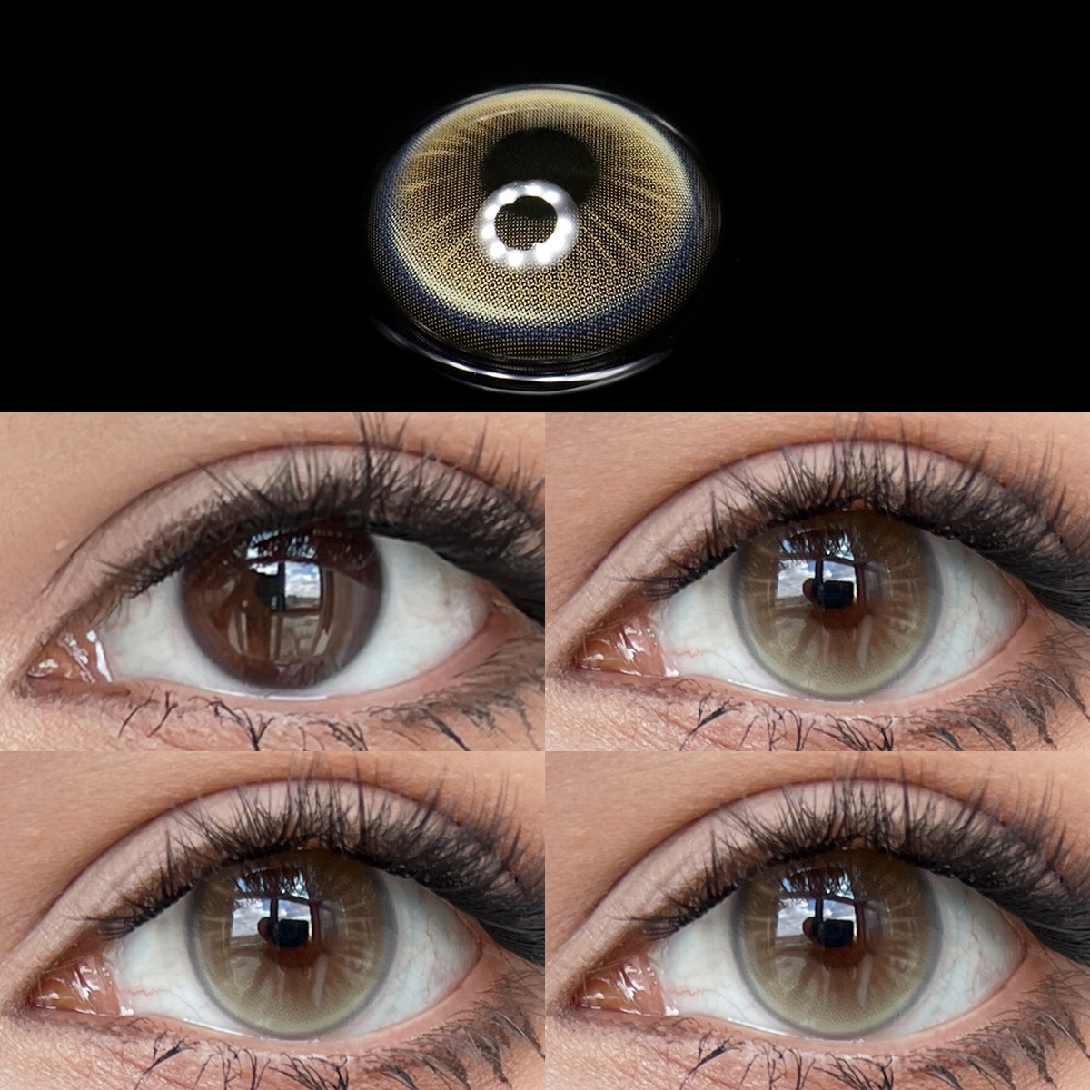 Uniieye Future Light Brown Colored Contact Lenses | 1 Year