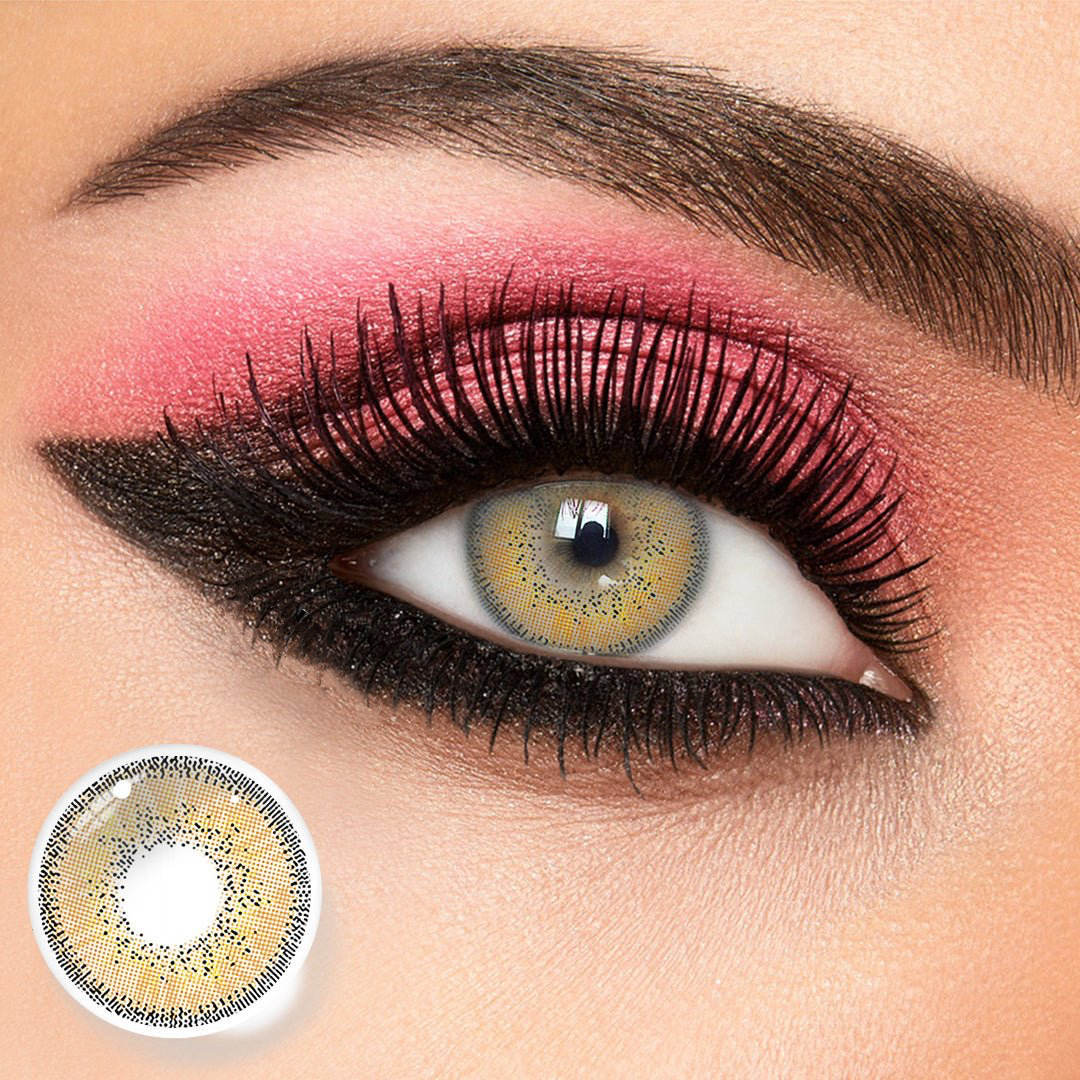 Athena Honey Brown Yearly Colored Contact Lense