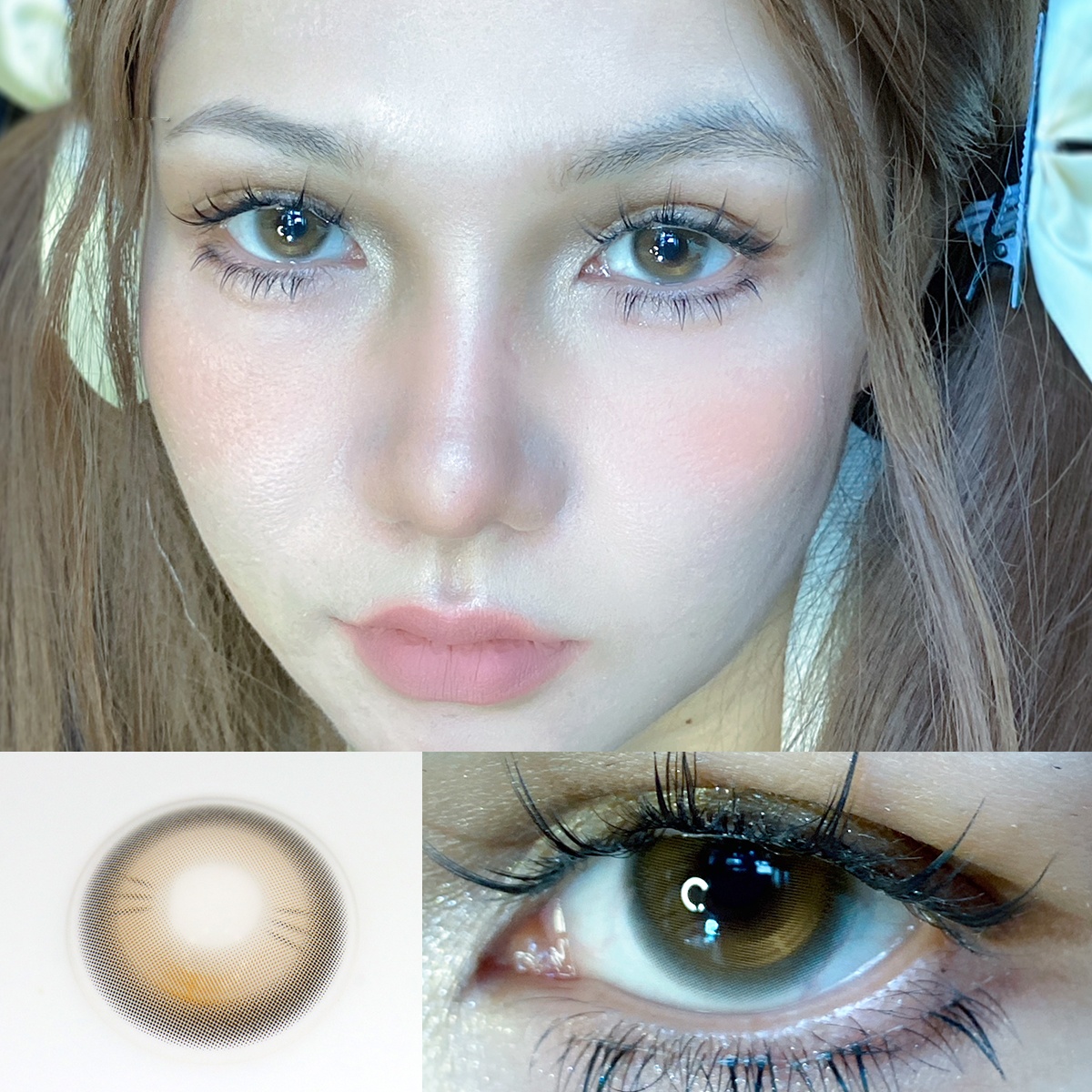 Uniieye Cold Tea Brown Colored Contact Lenses | 1 Year