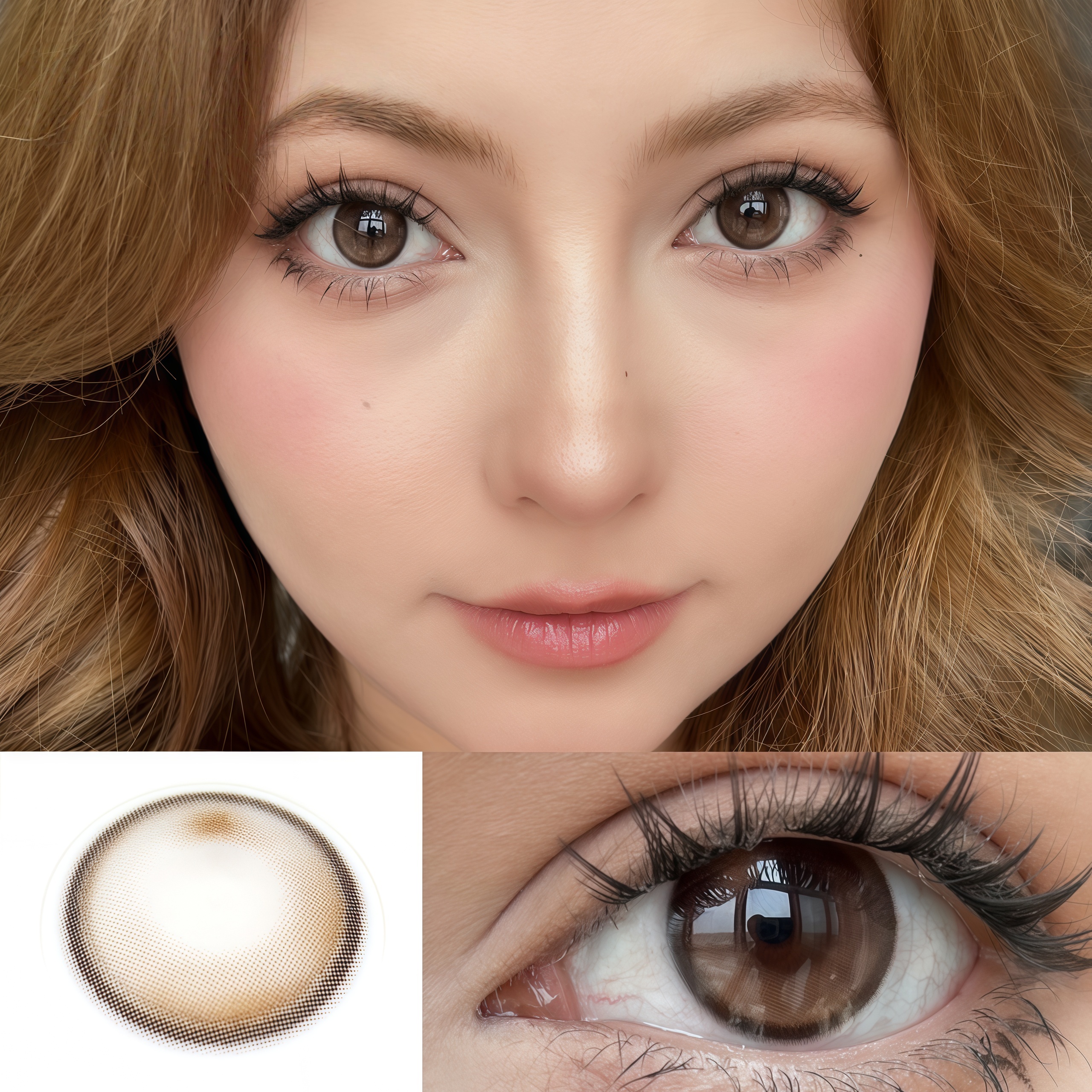 Uniieye Lamp Coffee Colored Contact Lenses | 1 Year