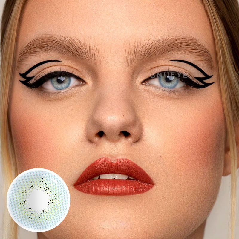 Uniieye Ocean Blue prescription Colored Contact Lenses