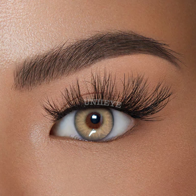 Uniieye Chanel Lady Himalaya Brown Prescription Colored Contact Lenses-UNIIEYE