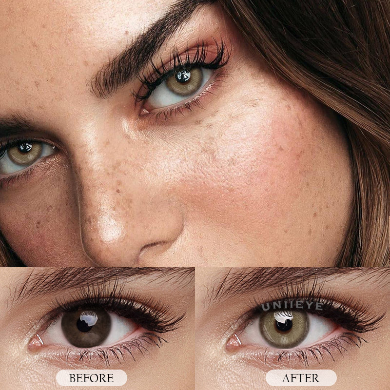 Uniieye Aoki Brown Colored Contact Lenses