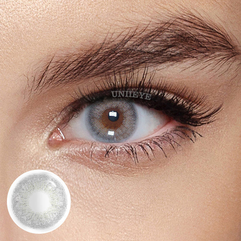 Uniieye Wild Cat Grey Prescription Colored Contact Lenses-UNIIEYE