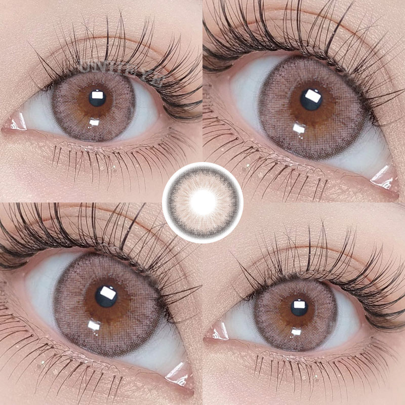 Uniieye Deepwater Zone Brown Prescription Colored Contact Lenses-UNIIEYE