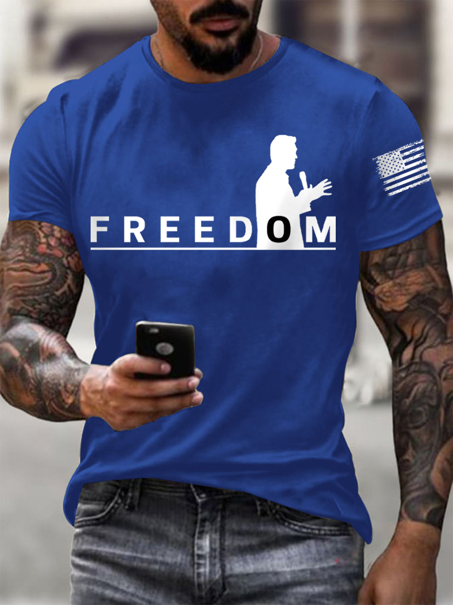 Men's FREEDOM short-sleeved T-shirt-America250