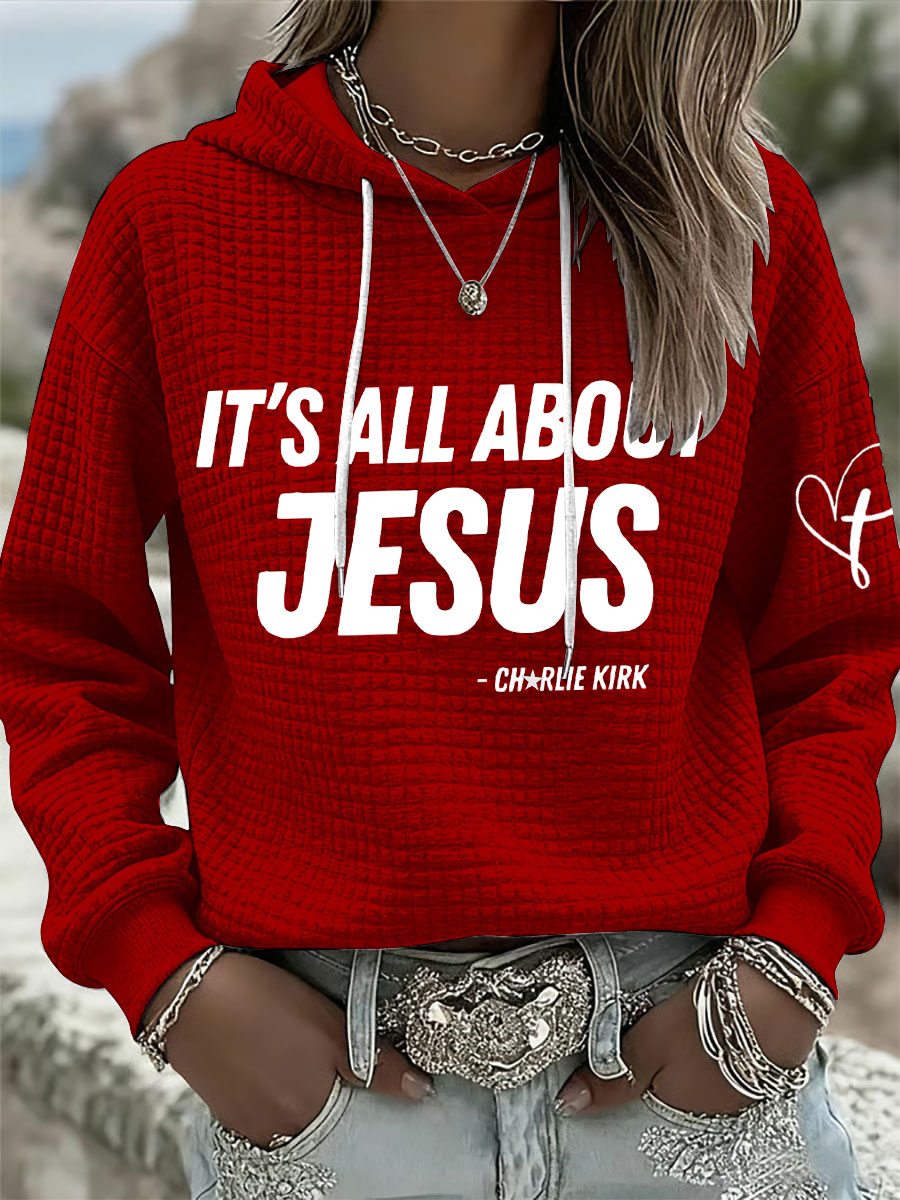 Women's It's All About Jesus Hoodies-America250