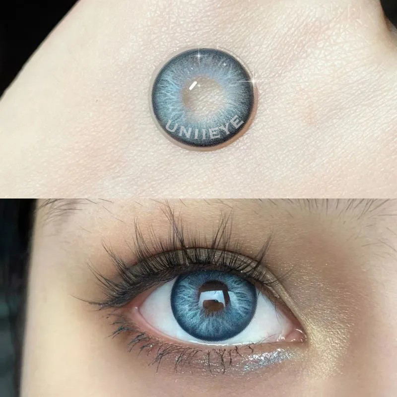 Uniieye Barbie Taylor Blue Prescription Colored Contact Lenses