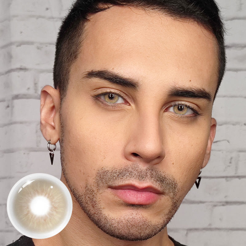 Uniieye Sin Brown Prescription Men Colored Contact Lenses