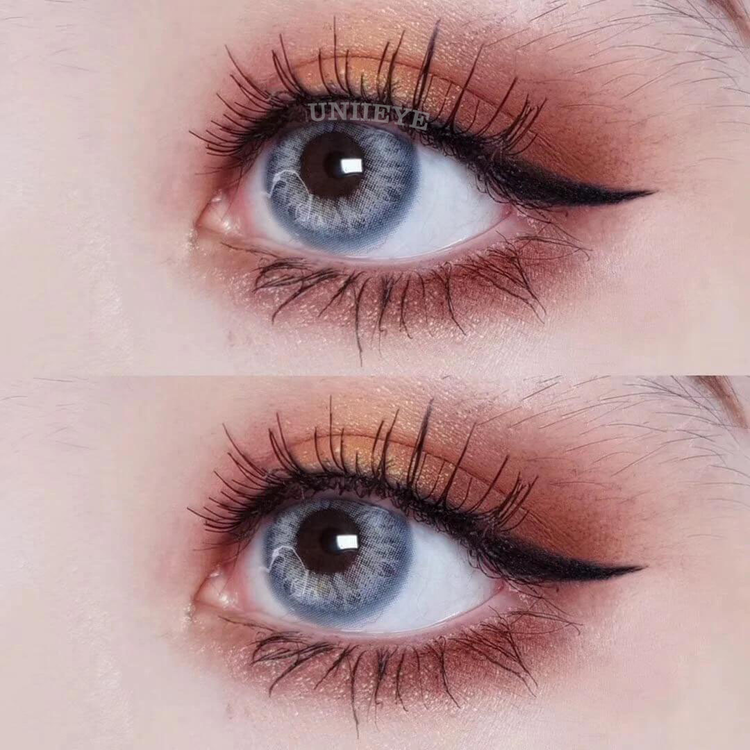 Uniieye DNA II Blue Grey Prescription Colored Contact Lenses-UNIIEYE