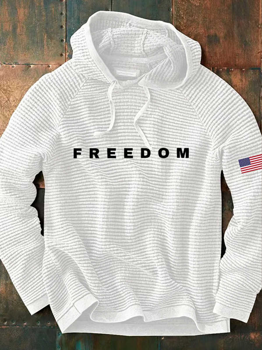 Men'S Casual Printed Long-Sleeved Sweatshirt-America250