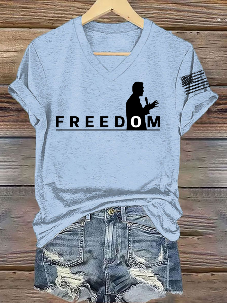 Women's FREEDOM Short Sleeve T-Shirt-America250