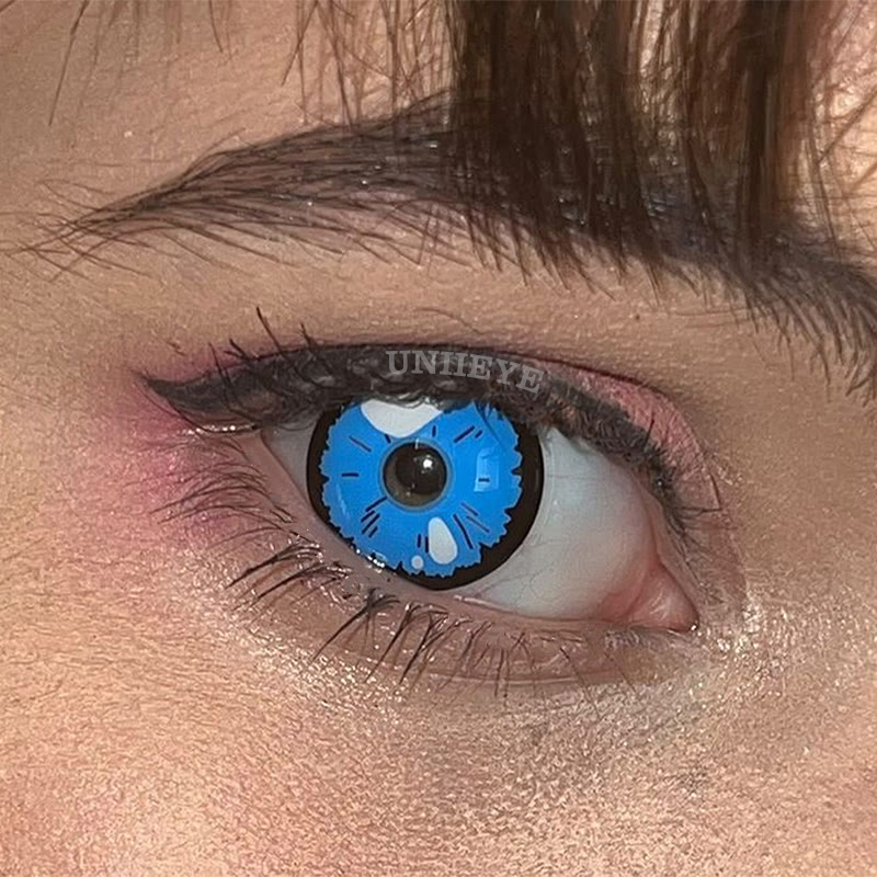 Uniieye Black Lobelia Blue Cosplay Colored Contact Lenses-UNIIEYE