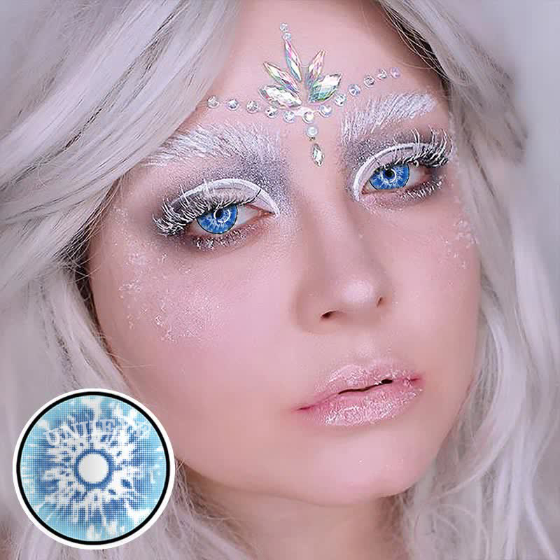 Uniieye Blind Genshin Impact Snow Cosplay Colored Contact Lenses-UNIIEYE