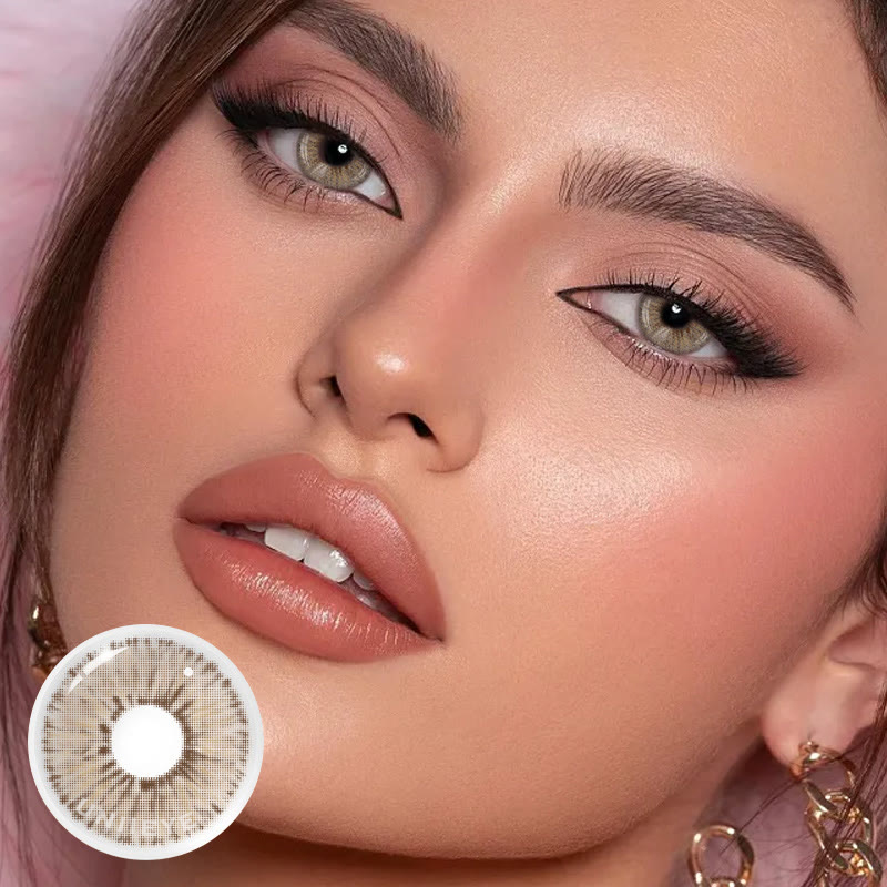 Uniieye Van Gogh Brown Prescription Colored Contact Lenses