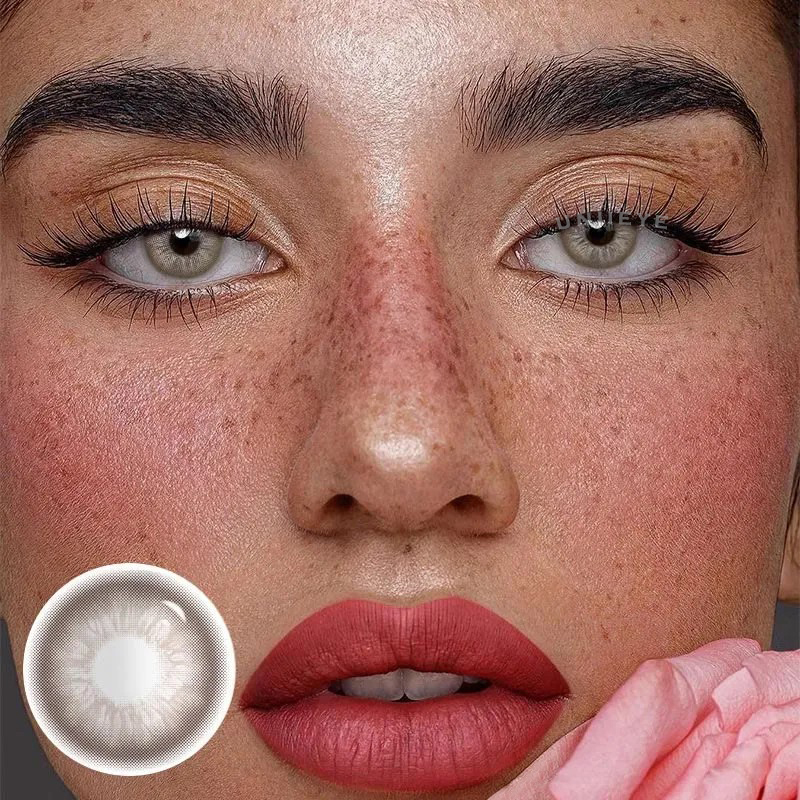 Uniieye Unspoken Mirage Brown Prescription Colored Contact Lenses