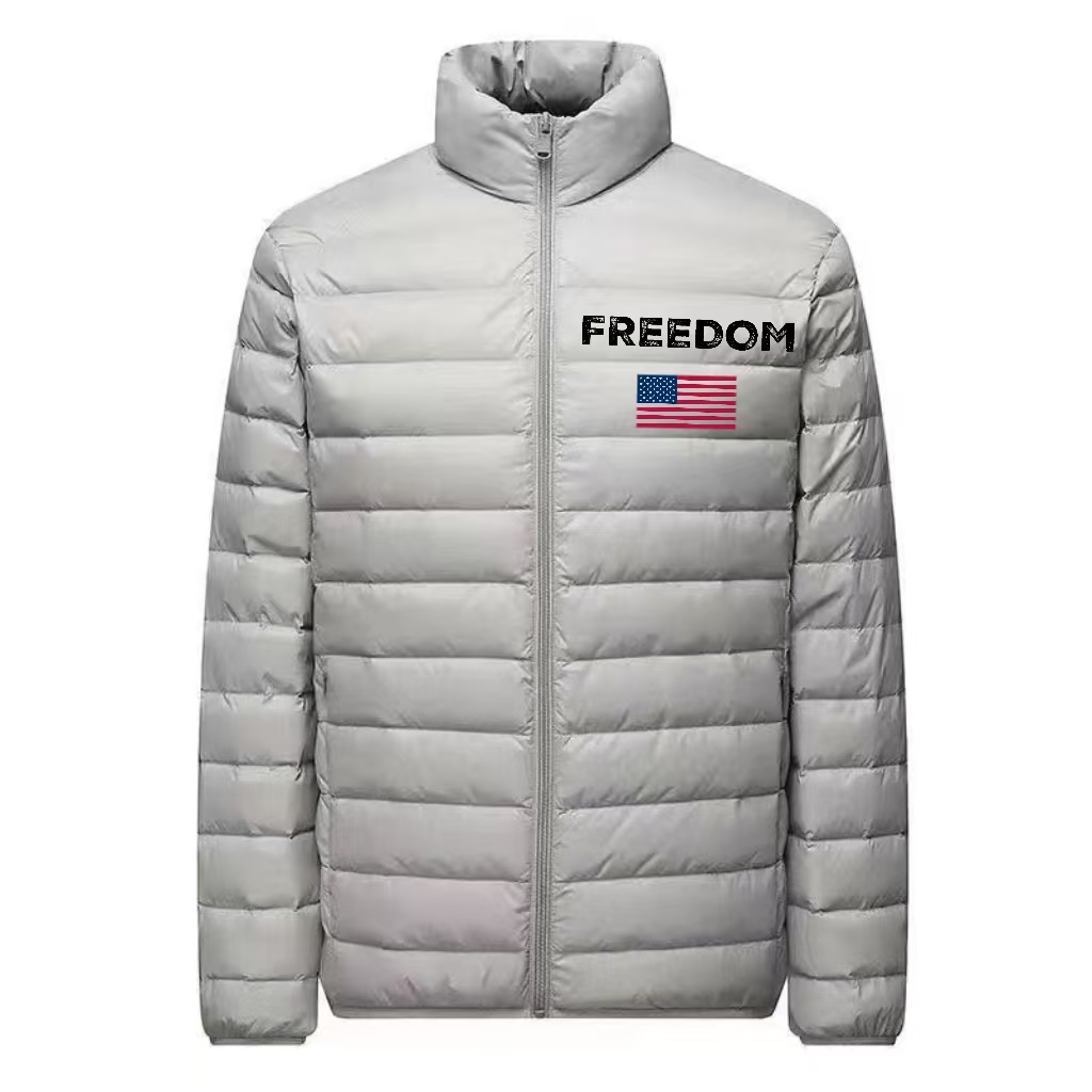 Unisex Freedom USA Flag Lightweight Puffer Jacket-America250