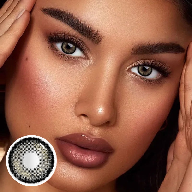 Uniieye Pearlescent Black Prescription Colored Contact Lenses