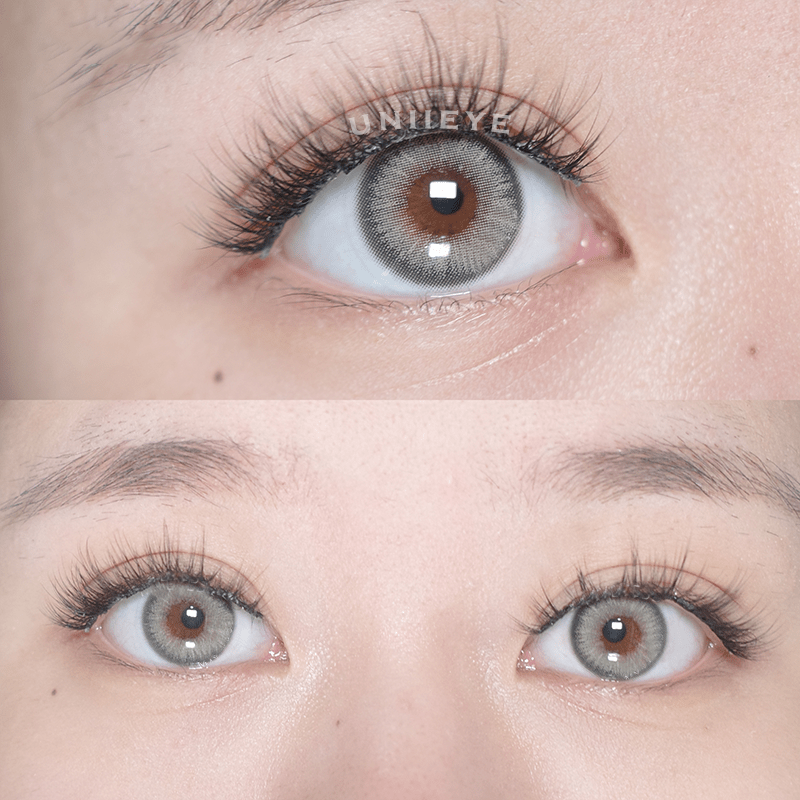 Uniieye Y2K Boho Grey Prescription Colored Contact Lenses