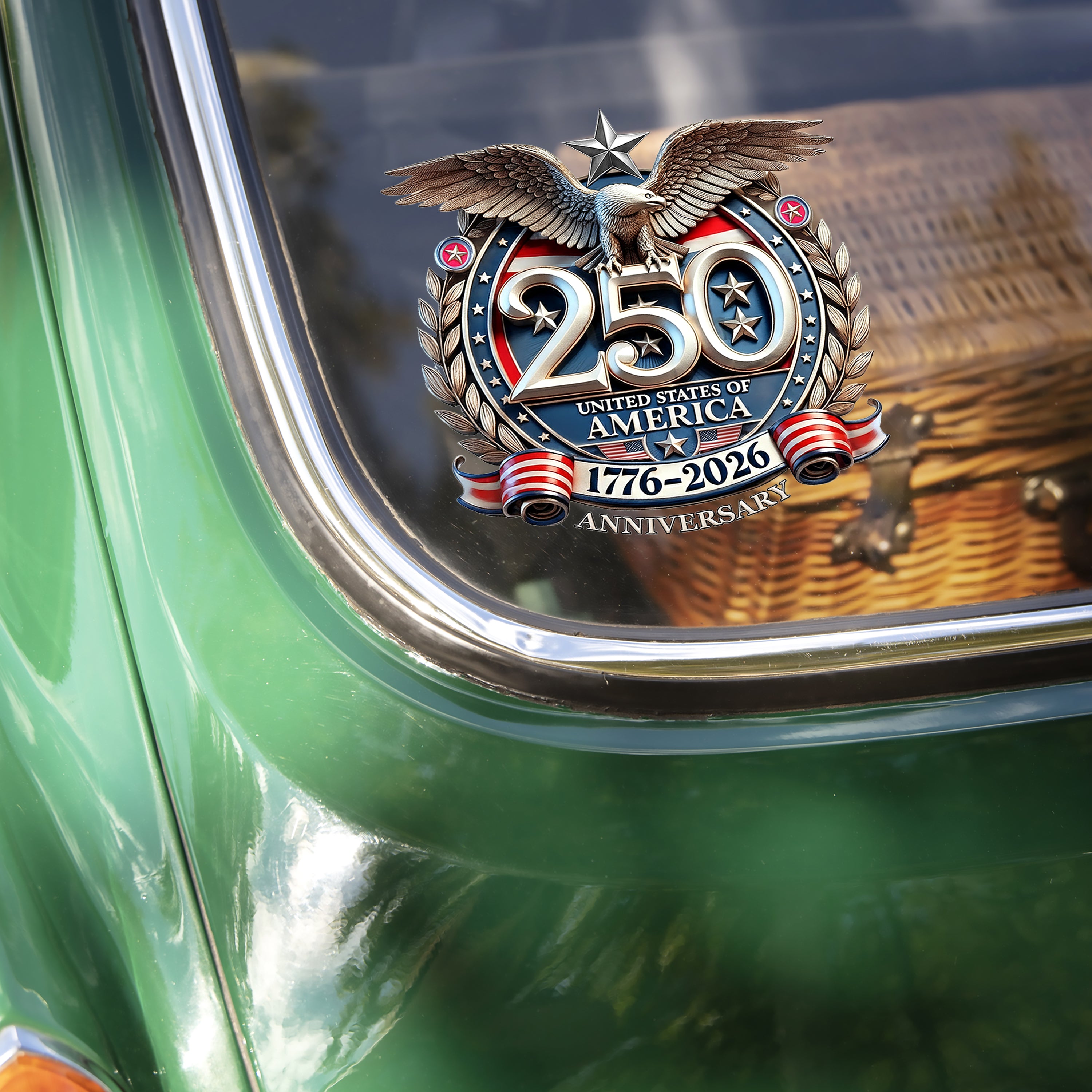 USA Eagles 250th Anniversary Semiquincentennial 1776-2026 Car Window Decal Sticker-America250
