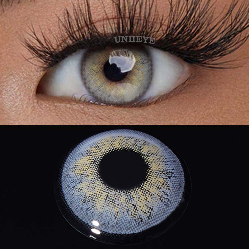 Uniieye Russian Girl Grey Prescription Colored Contact Lenses-UNIIEYE