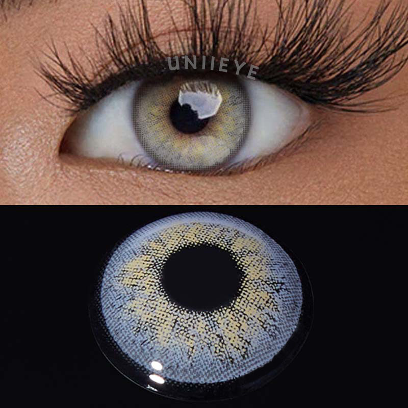 Uniieye Russian Girl Grey Prescription Men Colored Contact Lenses