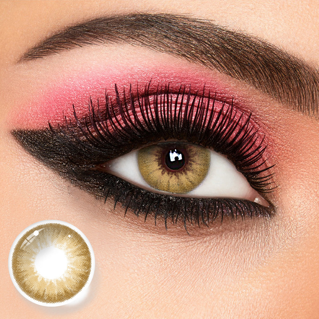 Smoky Latte Brown Yearly Colored Contacts