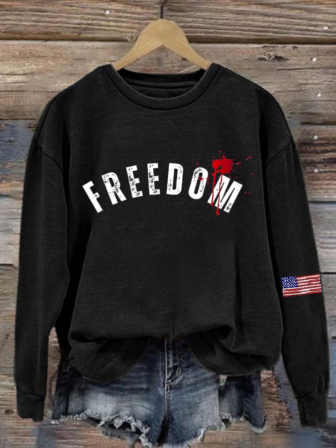 Women's Hot Casual Printed Sweatshirt-America250