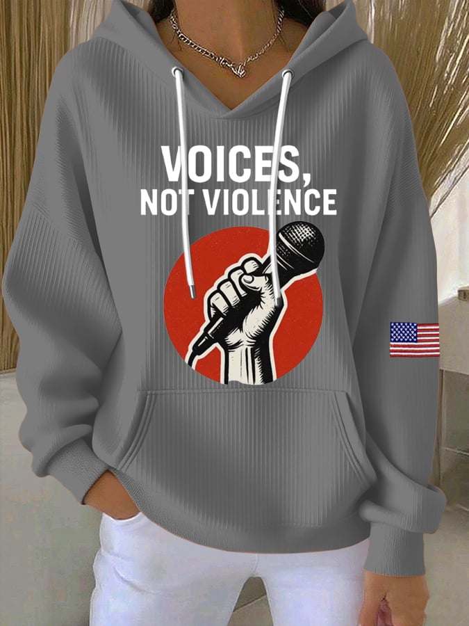 Women's Commemorative Print Casual Hoodie-America250