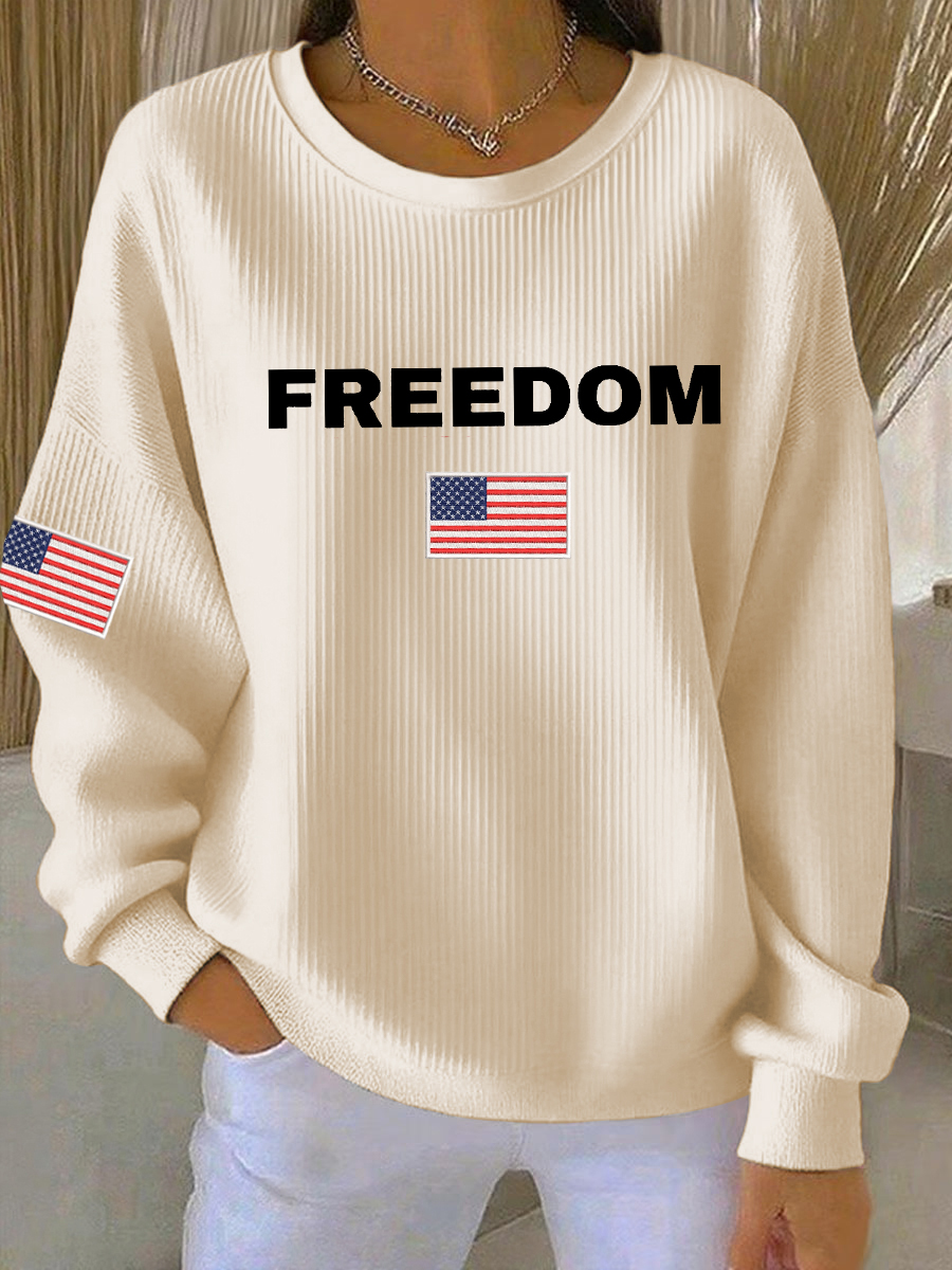 Women's Freedom Is Not Free R.I.P C.K  Long Sleeve Sweater-America250